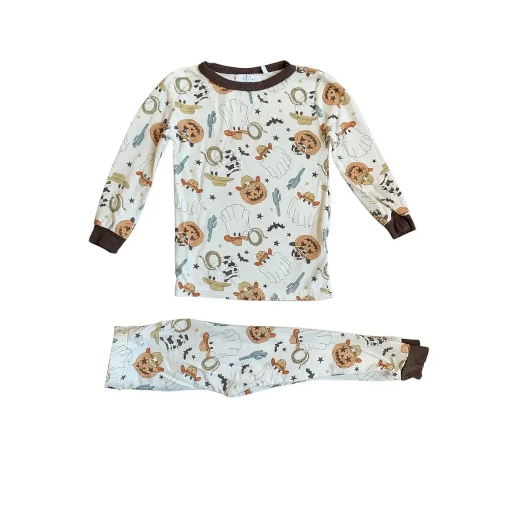 Tres Beau et Belle Bamboo Halloween Cowboy Western Bamboo Pajamas